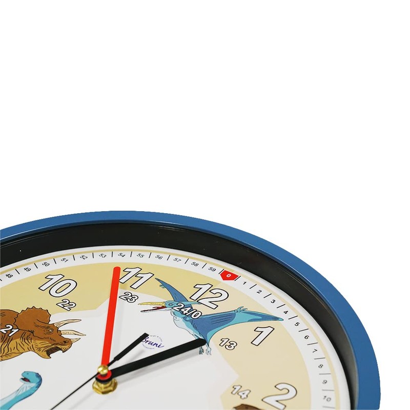 Bruni Dinosaur Children's Wall Clock - Children's Room Clock for