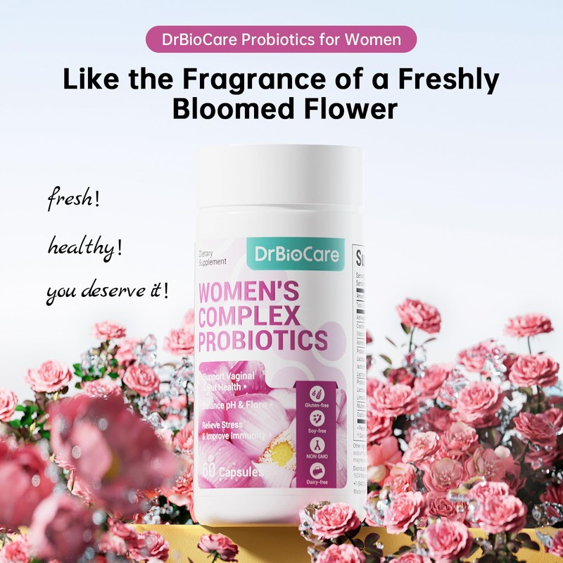 Women's Complex probiotics, Vaginal Probiotics for Women Vag Health, Ashwagandha
