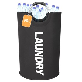 Necdeol 90 L deposit bottles collection container, large deposit bottles storage, bottle collector empty, deposit bottles container with soft grip handles made of aluminium, deposit collector for