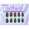 BTArtbox BTArtbox Press On Nails Almond - Deep Red Sparkly