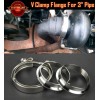 SDeelcase T304 Stainless Steel V Band Clamp Flange Assembly For