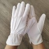 NOELAMOUR White Gloves, Cotton, Non-slip, For Ceremonies, Set of 10,
