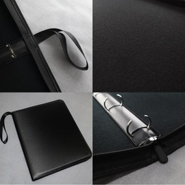 YCCLDIPL Acid-Free Archival Film Storage Box with 3-Ring Binder, Compatible with 135/35mm/120/4x5/8x10 Negative Pages, Dustproof Protector for Film Sleeves & Negatives