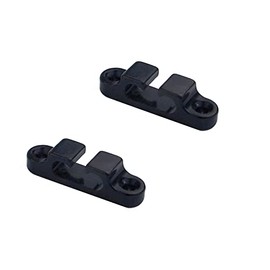 Guyker 2Pcs 2-String Retainer/String Guide for Electric Bass Head Retainer String Tree String Buckle Guide Groove Bass String SR4, Black