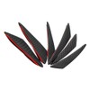 ChaRLes 6pcs Universal Carbon Fiber Spoiler Front Bumper Fins Spoiler