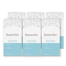 Summer's Eve Douche, Extra Cleansing Vinegar & Water, 4 Units, 4.5 oz Each, 6 Pack