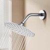 AULEEND 6 Inch Round Rain Shower head, High Flow Stainless