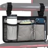HSGEZUOQI Wheelchair Side Bag, Armrest Storage Pouch with Cup Holder