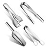 Sieral - Juego de 4 pinzas de hielo y cucharadas
