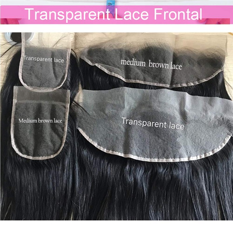 Afro Kinkly Straight Transparent Lace Frontal Closure 13 x 4