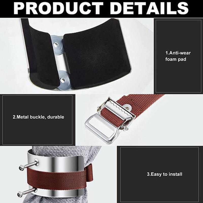 Drywall Stilts Leg Straps Adjustable Universal Nylon Stilt Curved Plate