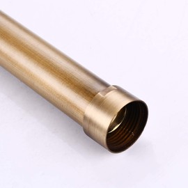 Gotonovo G3/4 Shower Extension Tube - Longer Shower Pipe, Antique Brass, 12 Inch