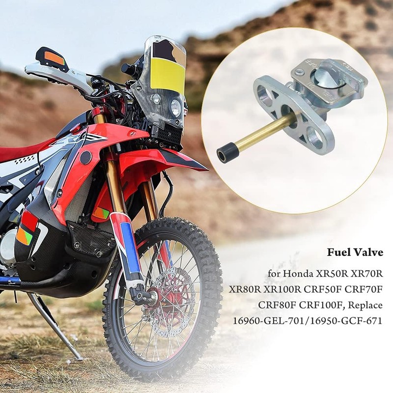 Fuel Valve Petcock Replacement for Hon-da XR50R XR70R XR80R XR100R