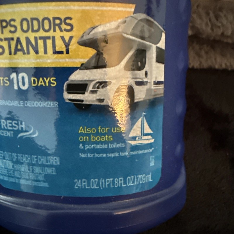 Rid-X Deodorizer Holding Tank Fresh Scent Liquid RV Boats Toilet