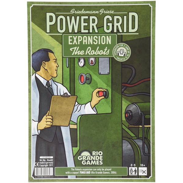 Rio Grande Games Power Grid the Robots, Green