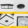 CLARSYNE 24W LED Motion Sensor Outdoor Ceiling Light, Smart Square