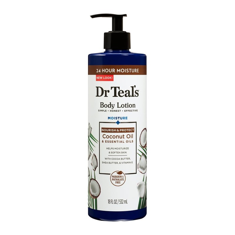 Dr Teal's Crema Corporal con Aceites de Coco, 18 fl