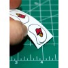 Louisville Cardinals Miniature Football Gumball Helmets *DIECUT DECALS* ACC D1