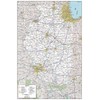 MapSherpa: Illinois State Wall Map - 24 x 36 inch