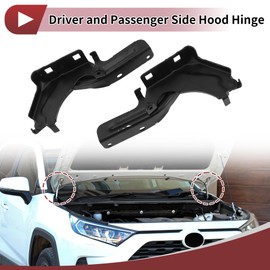 HEROFFIX 1 Pair Hood Hinges for Nissan Rogue 2021-2024 Front Driver and Passenger Side Front Bonnet Bracket No.654016RA0A/654006RA0A Black Iron