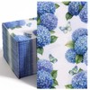 100Pcs Hydrangea Paper Napkins, Bathroom Napkins Guest Disposable
