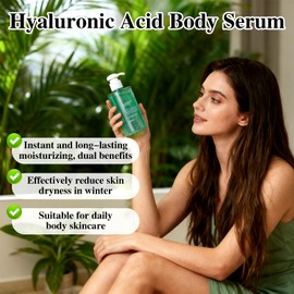 ONRSV Body Hydrator Hyaluronic Acid Body Serum for Dry Skin, Body Lotion with Red Algae Extract, Long-Lasting Moisturizing, Rich Yet Non-Greasy Moisturizer for Men & Women