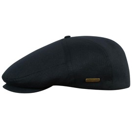 Sterkowski 100% Linen, Super Light, 5 Panel, Applejack, Summer Flat Cap - 60 cm = XL = UK 7 3/8