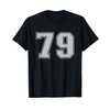 Number #79 Sport Silver Number T-Shirt