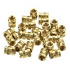 sourcing map Knurled Insert Nuts, 80Pcs M6 x 10mm L