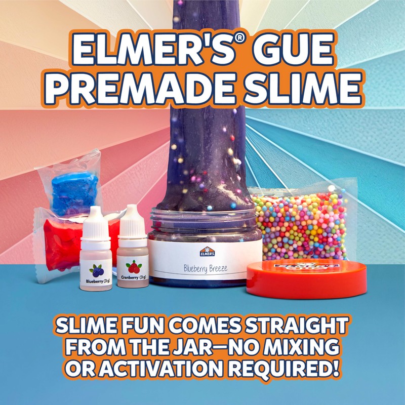 Elmer's Color Wheel Slime Kit, Includes Elmer's Gue Premade Slime,