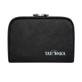 Tatonka Big Plain Wallet RFID B Wallet with RFID Protection and Coin Compartment, Compartments for Credit Cards, Bank Cards etc. Dimensions: 13 x 9 x 2 cm, black, Wallet with RFID blocker