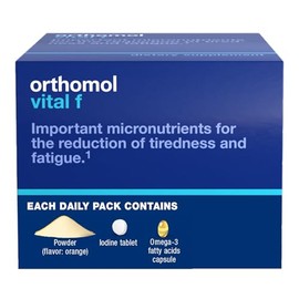Orthomol Orthomol Vital F Powder & Tablet Packet, Women's Multivitamin, 30-Day Supply, Vitamins A, B, C, D, E, K, Calcium, Iodine, Omega-3