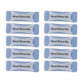 30 sobres de mezcla de enjuague nasal para una botella de lavado nasal, un neti pot o cualquier dispositivo de enjuague nasal. 100% Natural y un solo ingrediente, 2,2 gramos cada uno sobre. (30 Sobres de Enjuague Nasal)
