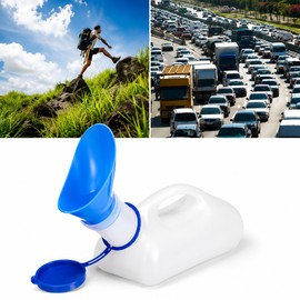 Portable Urinal Bottle for Travel and Outdoor Use – 1000ML Leak-Resistant Design for Camping, Road Trips and Daily Convenience