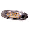 Maxxima M72270YCL Amber LED Clear Lens Oval Clearance Marker Light