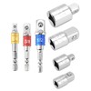 QWORK® 7pcs Impact Socket Adaptor Set, 1/4", 1/2", 3/8" Socket