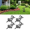 4pcs Gnome Plant Markers Rustproof Metal Plant Labels Fruits Vegetable