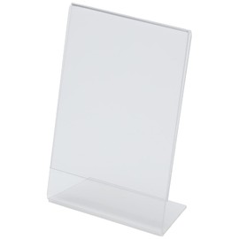 Hama 63163 | Acrylic Portrait Frame, Transparent | 9 x 13 cm, Grey