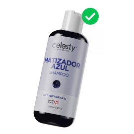 Celesty Shampoo Matizador Azul Blue Cabello Rubio 250ml