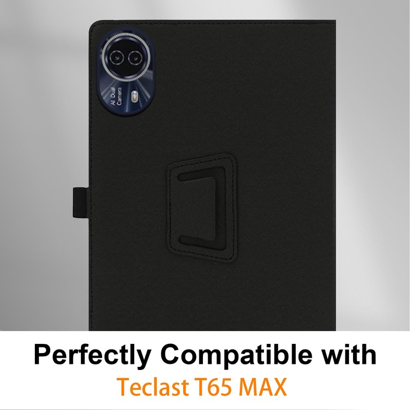Haofun Case Compatible with Teclast T65 Max, Ultra Thin PU,