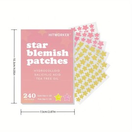 Cute Star Shape Acne Cover Patch, 240pcs/set Acne Cover Skincare Sticker, Beauty & Personal Care Product for Women & Men