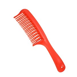 VOCOSTE Detangling Hair Comb, Double Row Tooth Hair Comb Hairdressing Styling Tool for Curly Hair, Red, 7.87"x1.77"