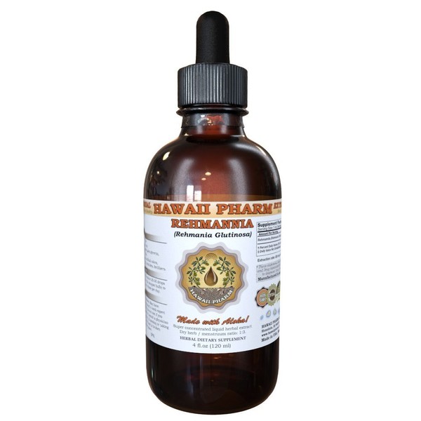 HawaiiPharm Rehmannia Liquid Extract, Tincture, Herbal Supplement, Made in USA, 2 fl.oz