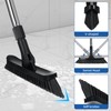Qaestfy Grout Brush with Long Handle for Cleaning, Stiff Bristles