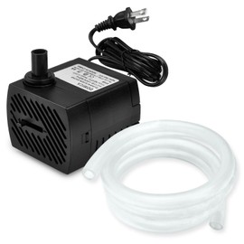 DOMICA (80GPH 4W) Mini Submersible Water Pump with 2.2FT Tube for Pond, Aquariums, Fish Tank, Hydroponics, Tabletop Fountain, Pet Fountain, Indoor or Outdoor Fountain Pump