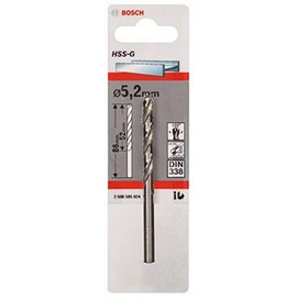 Bosch Professional 1x Metal Drill bits HSS-G DIN 338 (for Metal, Ø 5.2 x 52 x 86 mm, Accessory Drill Driver)