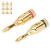 24Pcs/Set Gold Plated Banana Plugs Quick Connectors Universal for Car