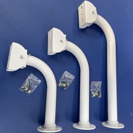Multibao Heavy Duty 20cm/27cm/37cm/50cm/80cm Long Arm Adjustable 360° Mounting Wall Bracket Stand Indoor Outdoor For CCTV Camera (20cm Long)