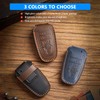 QBUC for Ford Key Fob Cover,Leather Key Shells Compatible with