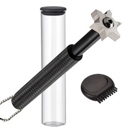 Golf Club Groove Sharpener Tool – 6-Head Cleaner for Wedges and Irons, Restore Backspin and Control – Golf Maintenance Kit with Brush for Improved Performance